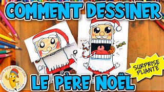 Comment dessiner le Père Noël surprise pliante [upl. by Cod]