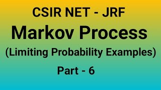 Limiting Probability of Markov Chain  Stationary DistributionMarkov Process for CSIR NET  JRF [upl. by Achorn]