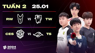 RW vs TW BO3  CES vs TS BO3  VCS 2024 MÙA XUÂN  TUẦN 2  25012024 [upl. by Atiluj]