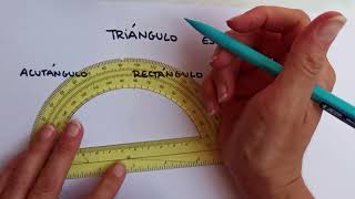 Triángulo ESCALENO acutángulo rectángulo y obtusángulo [upl. by Sucitivel]