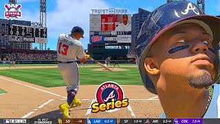 MLB The Show 23 Ronald Acuña Braves vs Marlins  Walk off Grand Slam  Gameplay PS5 60fps HD [upl. by Dunham]