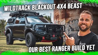 Blacked Out Ford Ranger Wildtrak Build – 4x4 Beast Full Walkthrough [upl. by Aihsirt]