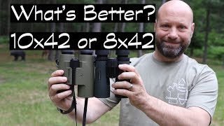 Bowhunting Binoculars 10x42 or 8x42 What is Better [upl. by Aivonas]