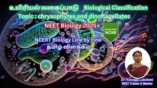 நீட் உயிரியல் தமிழில் விளக்கம் 2025  தலைப்பு Chrysophytes and Dinoflagellates [upl. by Weinreb758]