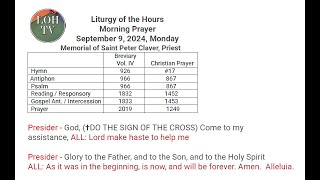 Liturgy of the Hours Morning Prayer September 9 2024 [upl. by Ahseal]