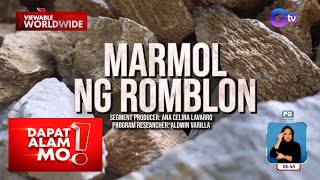 Industriya ng marmol sa Romblon alamin  Dapat Alam Mo [upl. by Selena788]