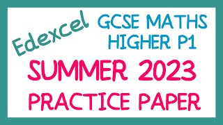 Edexcel 2023 AS Maths Paper 1  Walkthrough [upl. by Elsey]