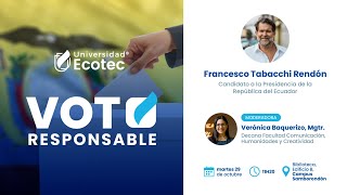 VOTO RESPONSABLE 2024  Sr Francesco Tabacchi [upl. by Aynodal]