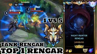 Wild Rift Rengar  Top 1 Rengar Gameplay Rank Sovereign [upl. by Higbee273]