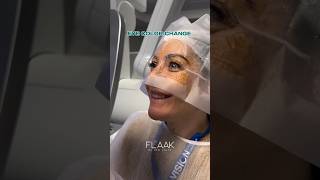 Eye color change using the FLAAK Pro technique the most advanced keratopigmentation flaak shorts [upl. by Nolat]