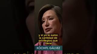 La candidata Xóchitl Gálvez habla del amplio sueldo que tienen los Senadores de Mexico [upl. by Koval]