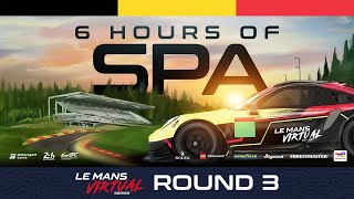 LIVE 6 Hours of Spa  Le Mans Virtual Series 2022 [upl. by Quiteri]