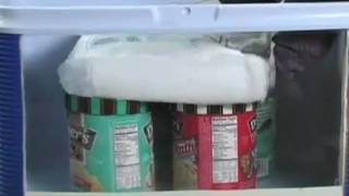 Airgas Penguin Brand Dry IcePacking a Cooler [upl. by Thorstein309]