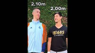 Micheal is actually taller than courtois trending viral funny courtois [upl. by Anoiuq231]