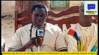 festivalsdes fau lions du Senegal organise le 8 a centre culturelle blaisse senghor [upl. by Bennir349]