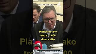 Vučić Građanima sa Kosova doplata za prevoz [upl. by Bevon448]