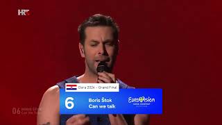 Dora 2024 Croatia  Grand Final Top 16  Eurovision [upl. by Llemrej262]