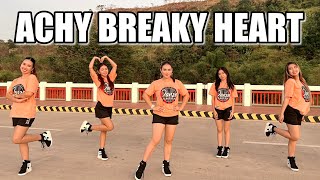 ACHY BREAKY HEART Line Dance Dance Workout ft Danza Carol Angels [upl. by Gibe]