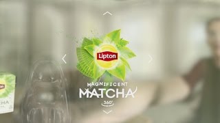 360° Video New Lipton Magnificent Matcha Tea Takes You Inside the Cup [upl. by Ahsain]