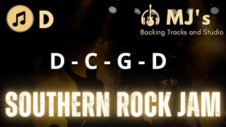 Southern Rock Backing Track in D  Guitar Backing Track [upl. by Archle]