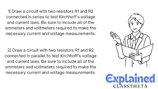 Draw series circuit with r1 and r2 [upl. by Ryann]