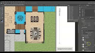 4 Floor Plan Photoshop Rendering  Add Shadows [upl. by Ojeillib]