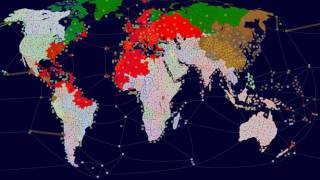 WarLight game Create your own nation diplo [upl. by Narbig]