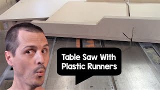 crosscut sled for a table saw plastic runners that will last forever [upl. by Gerda]