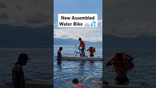 New assembled water Bike 💦🚲 waterbike water wateractivities [upl. by Leirbma]