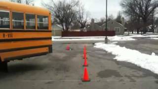 Parallel parking a school bus  drivers side [upl. by Kazue]