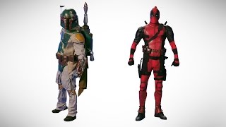 Deadpool vs Boba Fett Epic Dance Battle of History [upl. by Asiole]