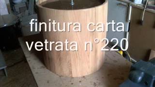 Batteria artigianale quotin doghequot cassa rullante tom e timpano [upl. by Gaiser]