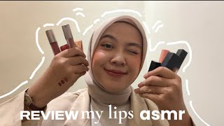 REVIEW MY LIPS  ASMR [upl. by Suinotna]