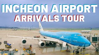 INCHEON AIRPORT TOUR  Arrivals  where to go and how to use public transit [upl. by Esoryram]