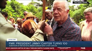 Former President Jimmy Carter turns 100 [upl. by Rebliw927]