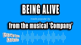 Company  Being Alive Karaoke Version [upl. by Enehpets539]