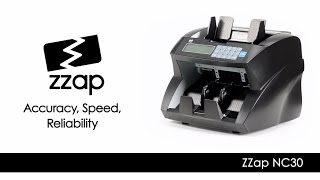 ZZap NC30 Banknote Counter amp Counterfeit Detector Machine [upl. by Yekcin]