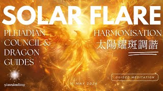 Solar Flare Harmonisation ☀️ Guided Meditation amp Light Language from Pleiadian Council Dragon Guides [upl. by Piselli]