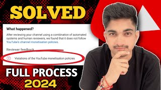 Violations of the Youtube monetization policies Problem Solved I Ineligible for youtube monetization [upl. by Hook530]