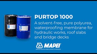 Purtop 1000 Pure Polyurea by MAPEI  Waterproofing Membrane [upl. by Adlev]