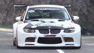 BEST Sounding BMW M3 E92 EVER  Widebody GT2 Hillclimb Monster on Mountain Roads [upl. by Mulry238]