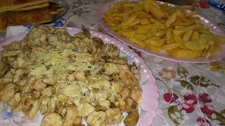 شرائح صدر الدجاج على السريع escalope de poulet tres rapide [upl. by Dalenna]