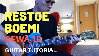 RESTOE BOEMI DEWA 19 TUTORIAL GITAR [upl. by Emlynne]