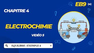 Classe EB9 Vidéo 5Electrochimie Equilibre Exemple 4 [upl. by Eeraj]