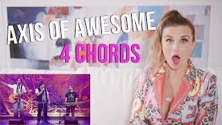 Vocal Coach Reacts to Axis of Awesome  4 Chord song [upl. by Yelmene]