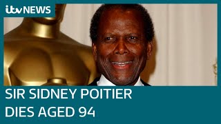 Hollywood legend Sir Sidney Poitier has died aged 94  ITV News [upl. by Notyal60]