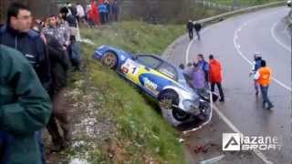 Rally Tineo 2012 Accidentes [upl. by Ellenid585]