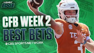 College Football Week 2 BEST BETS AND PICKS  The Early Edge The Early Edge [upl. by Eirroc]