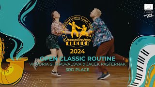 3rd Place Victoria Shapovalova amp Jacek Pasternak  Open Classic Routine  ILHC EUROPE 2024 [upl. by Kohler]