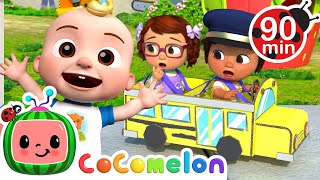 Wheels on the Bus on the Playground  CoComelon  Songs and Cartoons  Best Videos for Babies [upl. by Nielsen93]